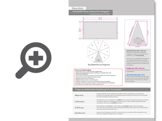Product Bild automatik_partner-stockschirm_(doppler)__4_0-farbig__1_segment_bedruckt